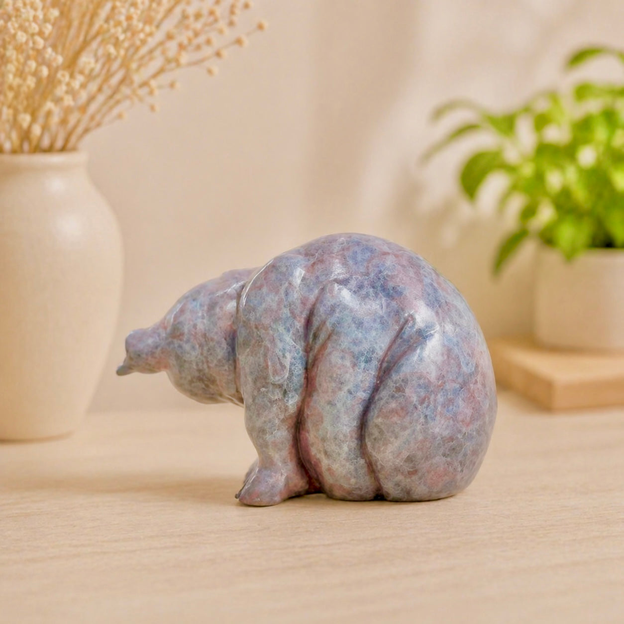 Bronze sculpture of a pig