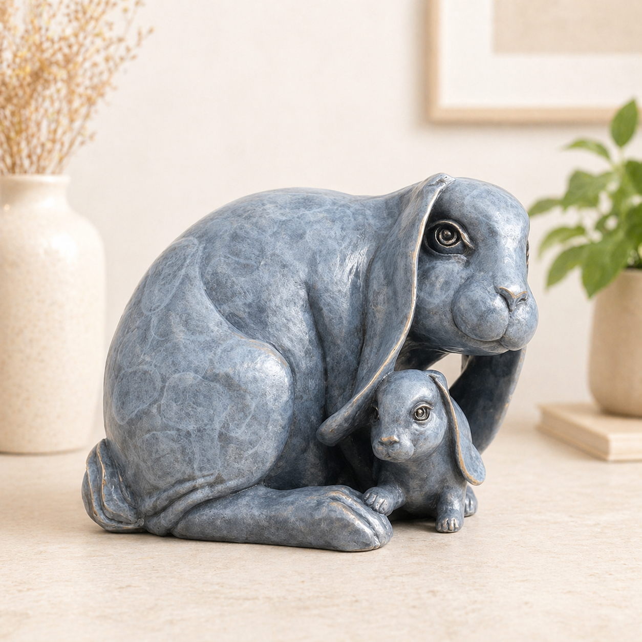 mother and baby rabbit